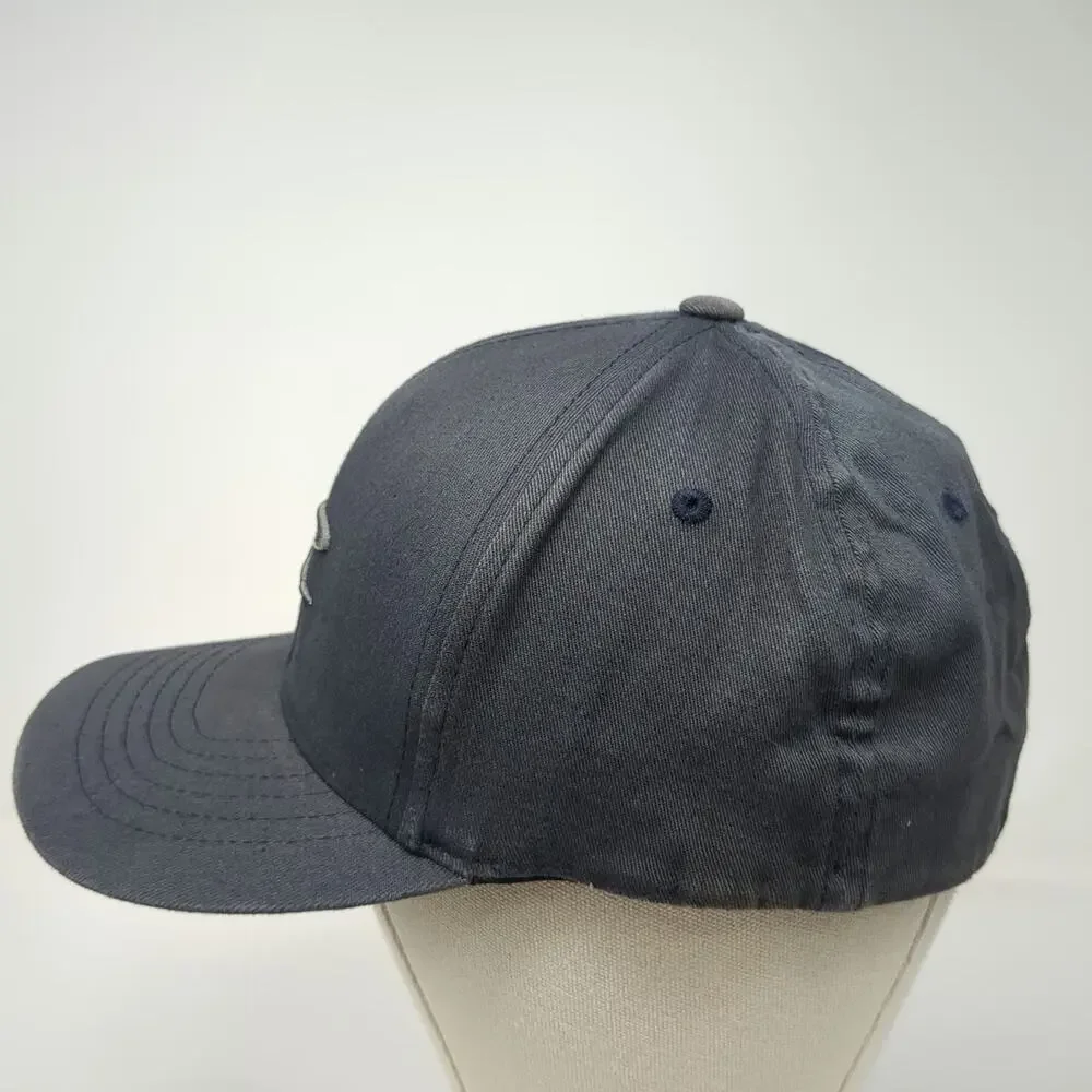 O'Neill Baseball Cap Gray Size XL Flexfit Embroidered Logo Surf Wave Hat